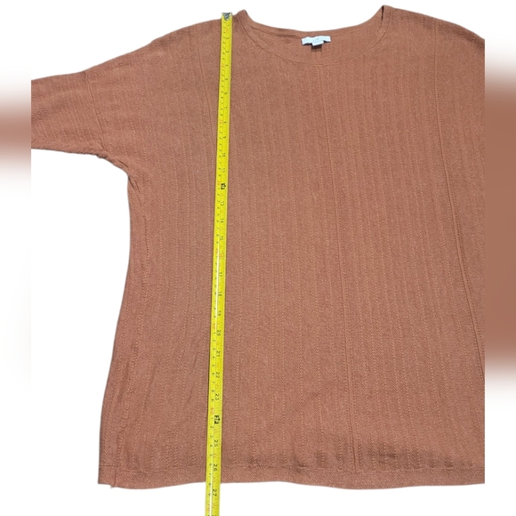 J Jill Bundle Terracotta Knit Top  Orange and Open Shoulder Top - Picture 10 of 14